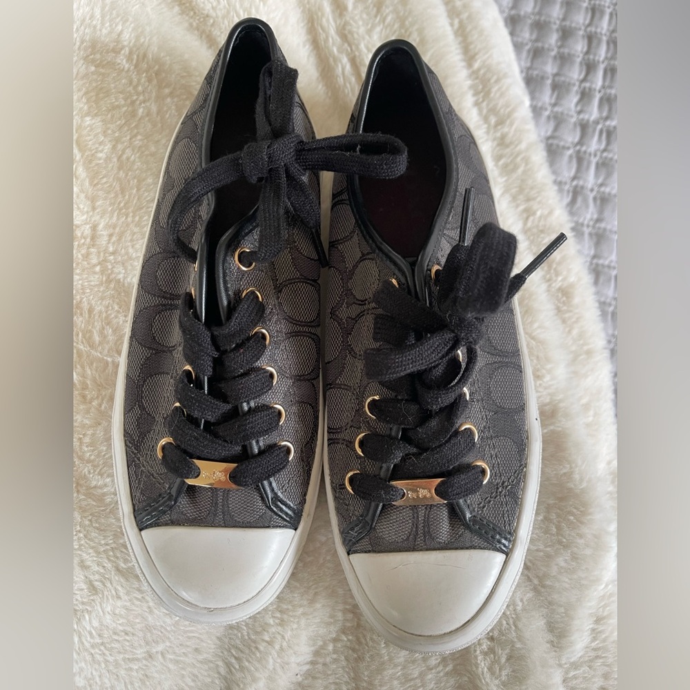 Coach Black and Gray Casual Sneakers